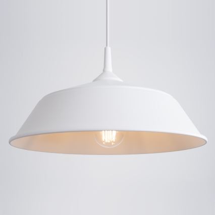 Csillár zsinóron FRIKA 1xE27/15W/230V átm. 34 cm fehér