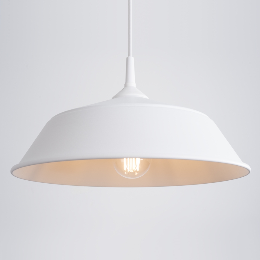 Csillár zsinóron FRIKA 1xE27/15W/230V átm. 34 cm fehér