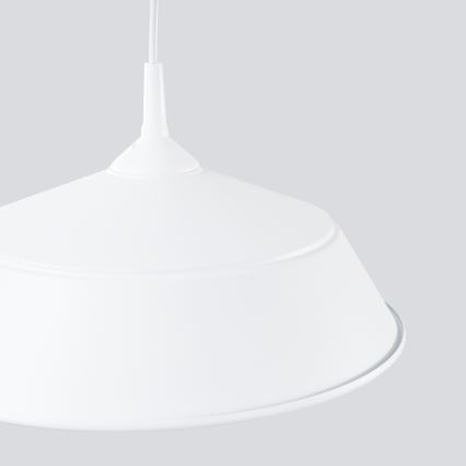 Csillár zsinóron FRIKA 1xE27/15W/230V átm. 34 cm fehér