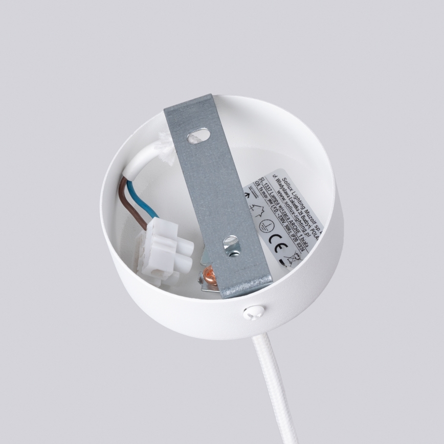 Csillár zsinóron ARCHE 1xG9/8W/230V fehér