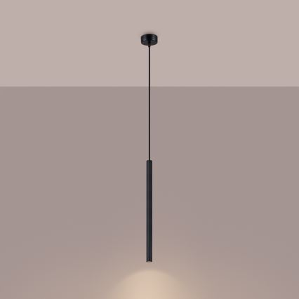 Csillár zsinóron ARCHE 1xG9/8W/230V fekete
