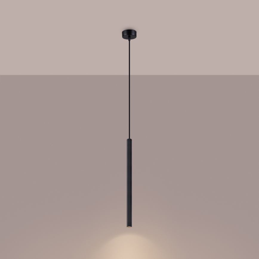 Csillár zsinóron ARCHE 1xG9/8W/230V fekete