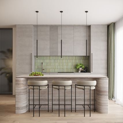Csillár zsinóron ARCHE 1xG9/8W/230V fekete