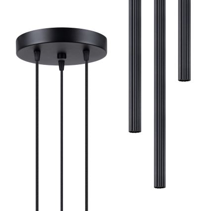 Csillár zsinóron ARCHE 3xG9/8W/230V fekete