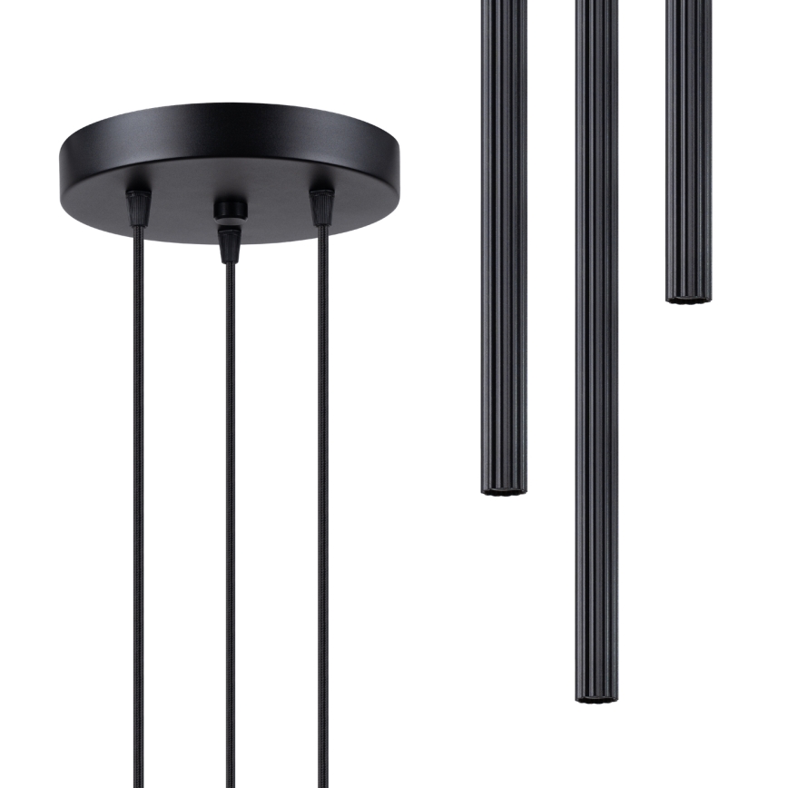 Csillár zsinóron ARCHE 3xG9/8W/230V fekete