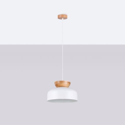 Csillár zsinóron MARION 1xE27/15W/230V átm. 29,5 cm fehér