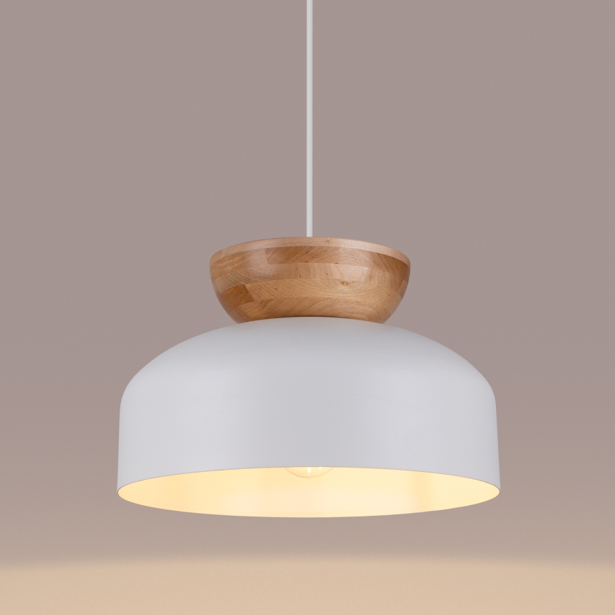 Csillár zsinóron MARION 1xE27/15W/230V átm. 29,5 cm fehér