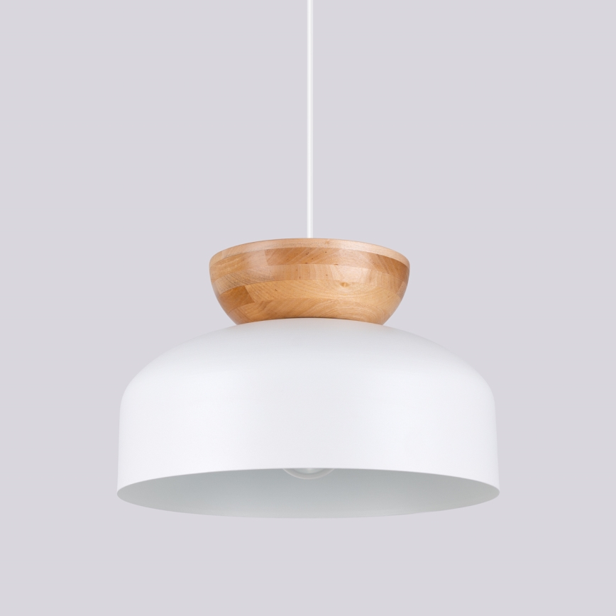 Csillár zsinóron MARION 1xE27/15W/230V átm. 29,5 cm fehér