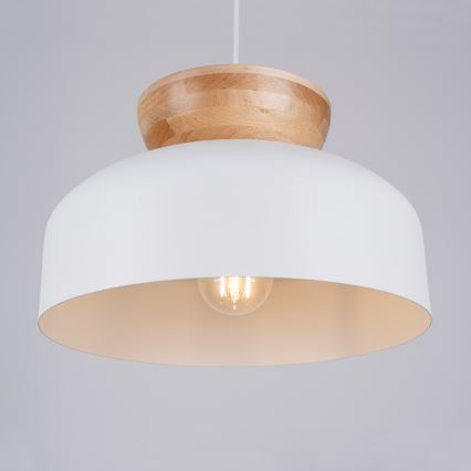 Csillár zsinóron MARION 1xE27/15W/230V átm. 29,5 cm fehér