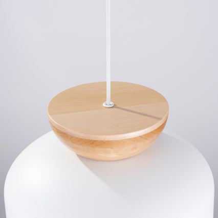 Csillár zsinóron MARION 1xE27/15W/230V átm. 29,5 cm fehér