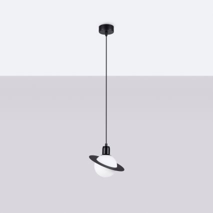 Csillár zsinóron HYPERION 1xG9/8W/230V fekete