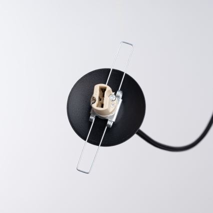 Csillár zsinóron HYPERION 1xG9/8W/230V fekete