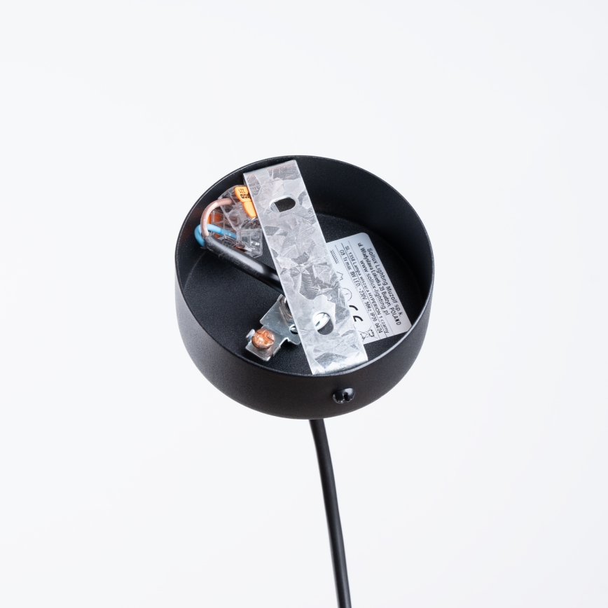 Csillár zsinóron HYPERION 1xG9/8W/230V fekete