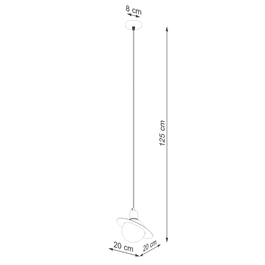 Csillár zsinóron HYPERION 1xG9/8W/230V fekete
