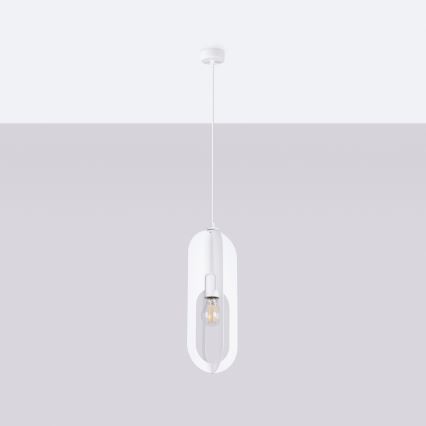 Csillár zsinóron NICUS 1xE27/15W/230V fehér