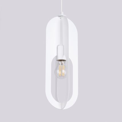 Csillár zsinóron NICUS 1xE27/15W/230V fehér