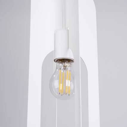 Csillár zsinóron NICUS 1xE27/15W/230V fehér