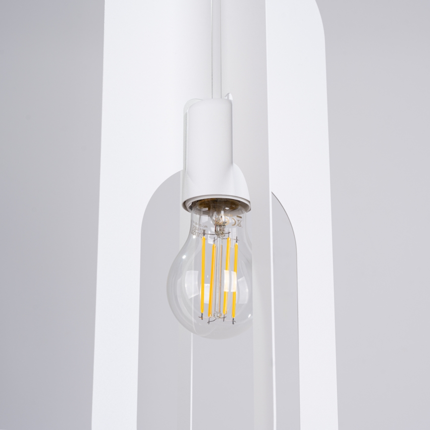 Csillár zsinóron NICUS 1xE27/15W/230V fehér
