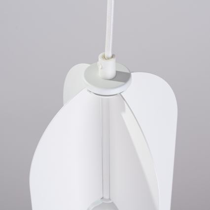 Csillár zsinóron NICUS 1xE27/15W/230V fehér