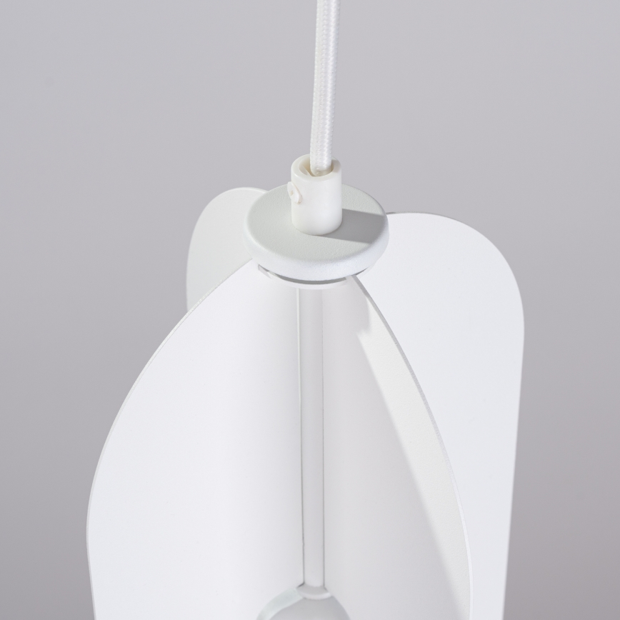Csillár zsinóron NICUS 1xE27/15W/230V fehér