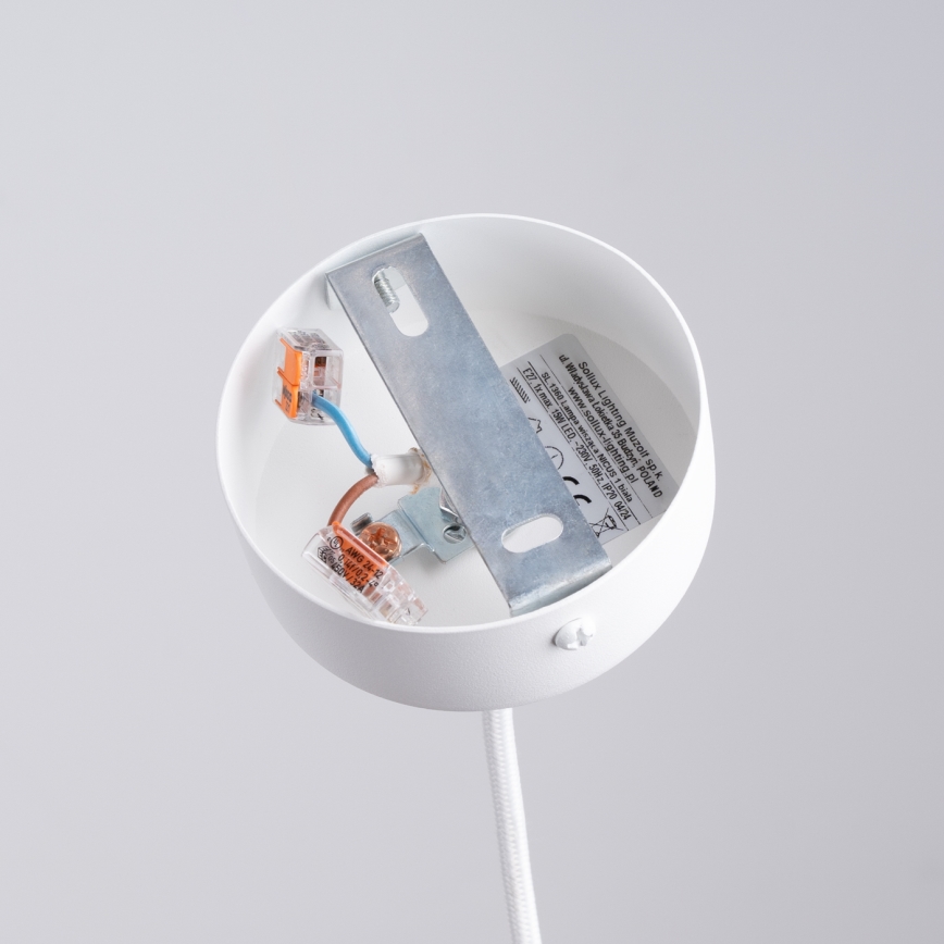 Csillár zsinóron NICUS 1xE27/15W/230V fehér