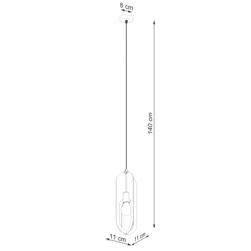 Csillár zsinóron NICUS 1xE27/15W/230V fehér
