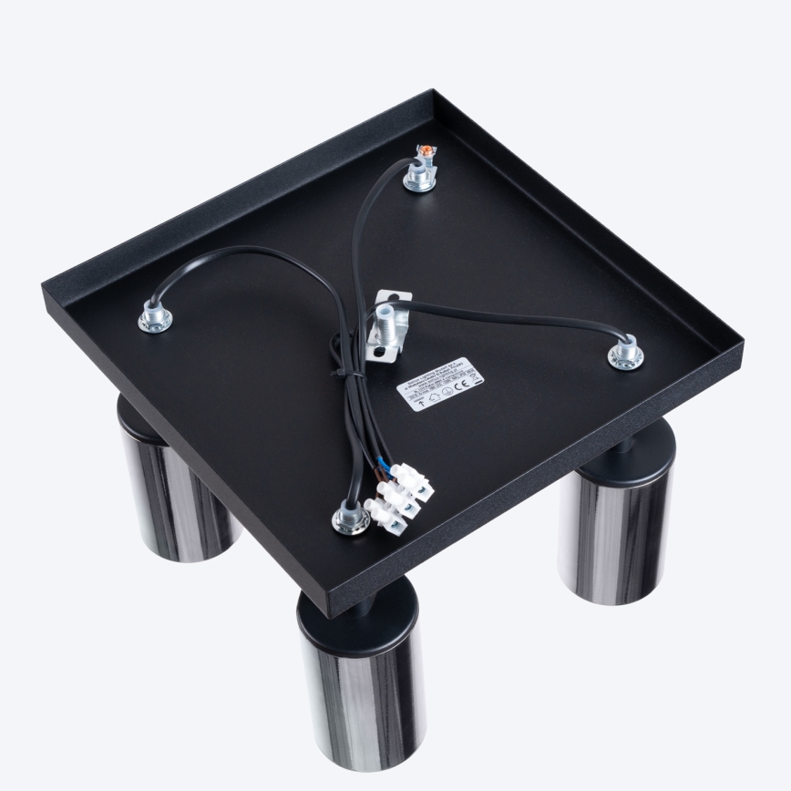 Spotlámpa WINX 4xGU10/10W/230V fekete/fényezett króm