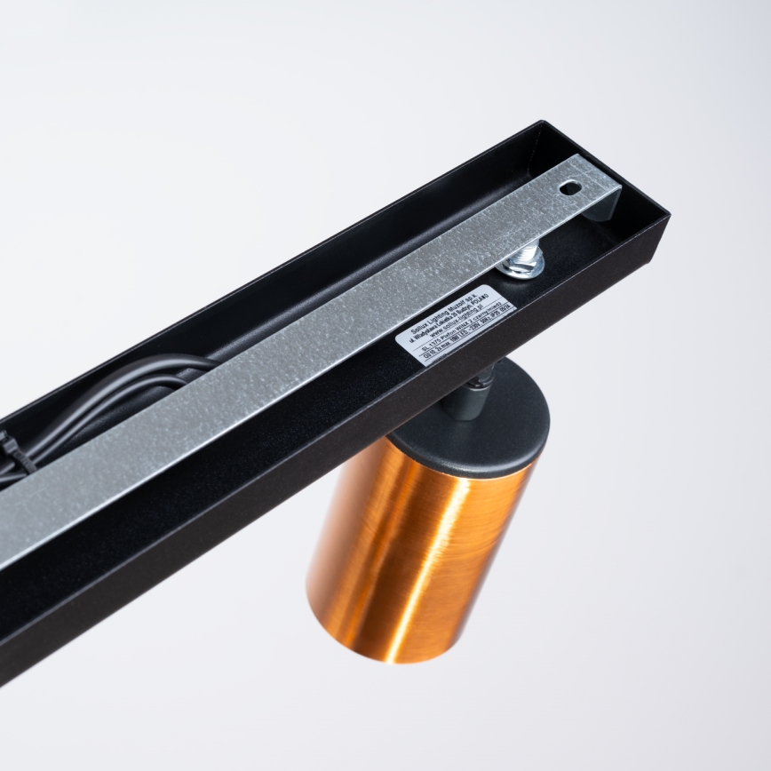 Spotlámpa WINX 2xGU10/10W/230V fekete/réz