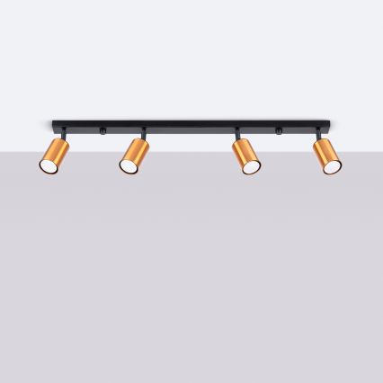 Spotlámpa WINX 4xGU10/10W/230V fekete/réz