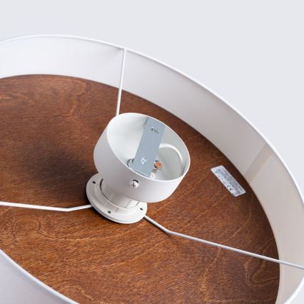 Mennyezeti lámpa TELESTO 1xE27/15W/230V átm. 35 cm fehér/barna