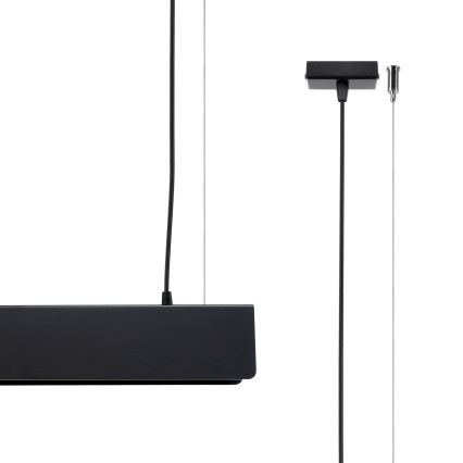 LED Csillár zsinóron SPARK 1xG13/8,5W/230V fekete