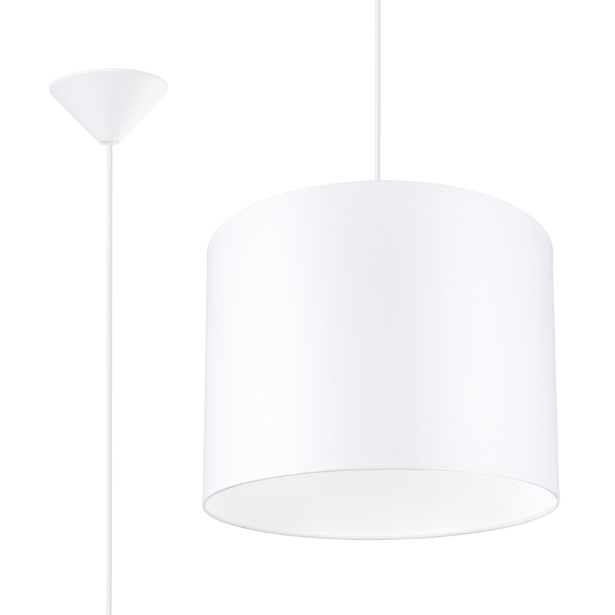 Csillár zsinóron NOVA 1xE27/15W/230V átm. 30 cm fehér
