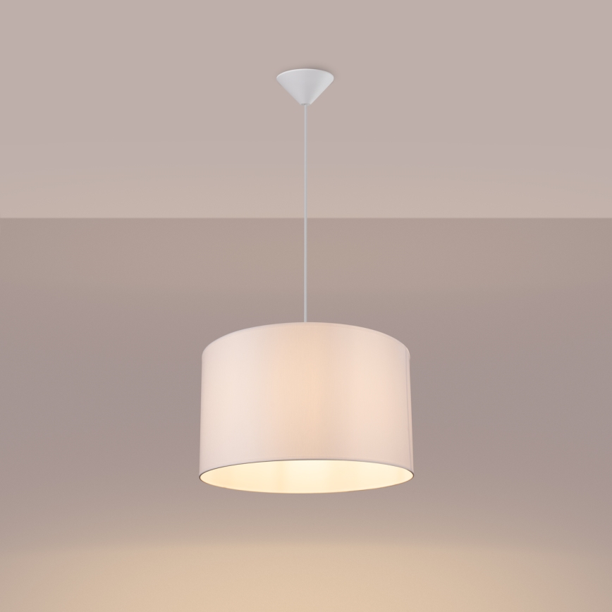 Csillár zsinóron NOVA 1xE27/15W/230V átm. 40 cm fehér