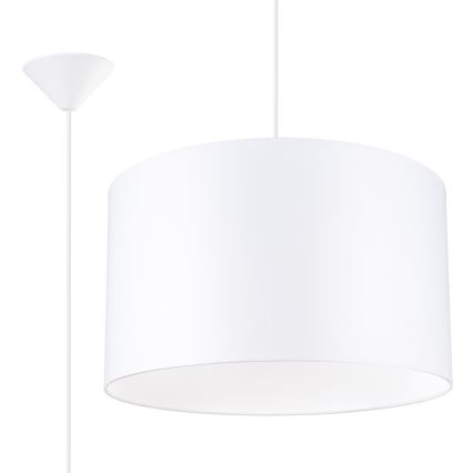 Csillár zsinóron NOVA 1xE27/15W/230V átm. 40 cm fehér