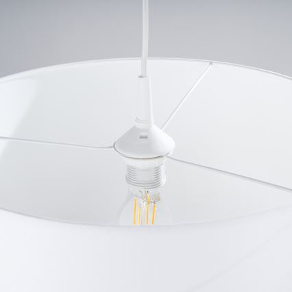 Csillár zsinóron NOVA 1xE27/15W/230V átm. 40 cm fehér