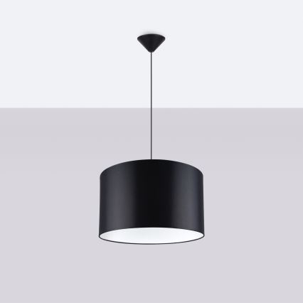 Csillár zsinóron NOVA 1xE27/15W/230V átm. 40 cm fekete