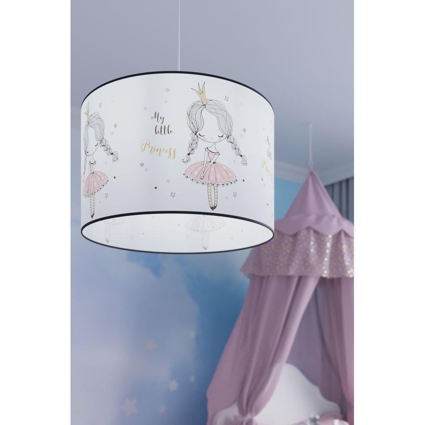 Gyerek csillár zsinóron PRINCESS 1xE27/15W/230V átm. 40 cm hercegnő