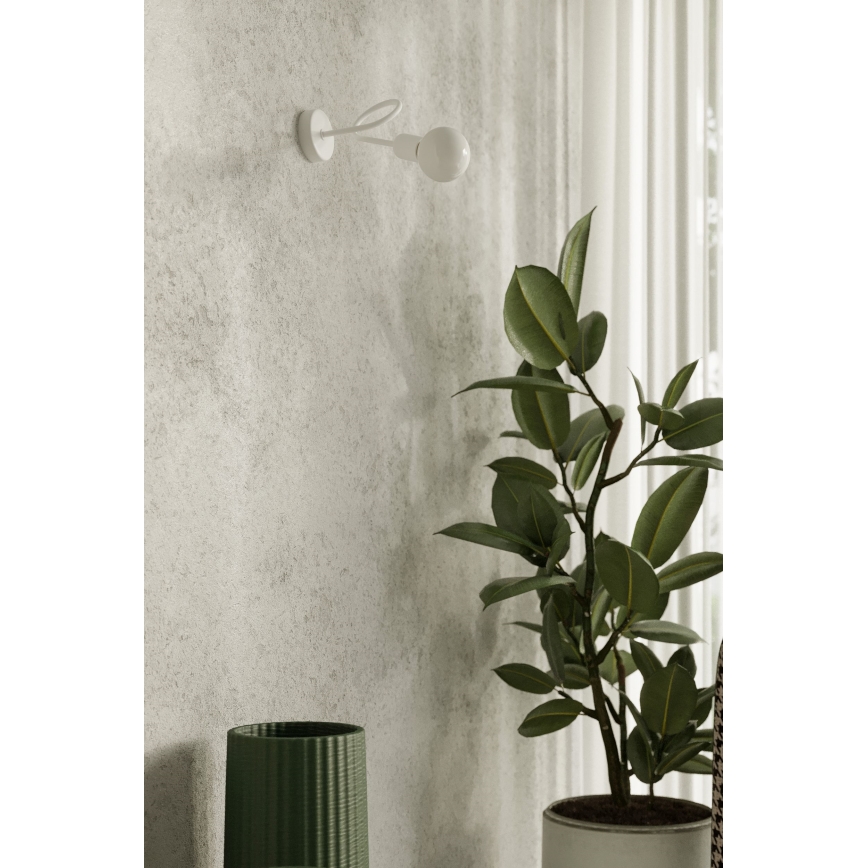 Fali lámpa LOOP 1xE27/15W/230V fehér