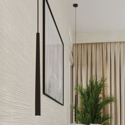 Csillár zsinóron BLISS 1xG9/8W/230V fekete