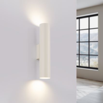 Fali lámpa LAGOS 2xGU10/10W/230V krémes