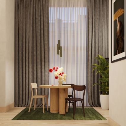 Csillár zsinóron LAGOS 3xGU10/10W/230V zöld