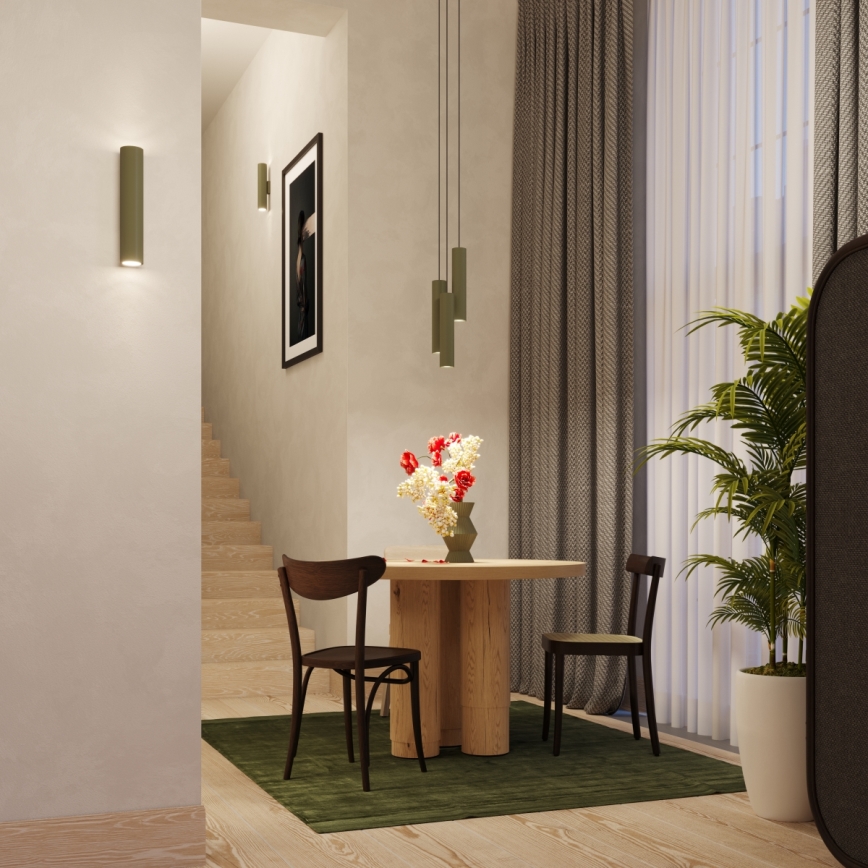 Csillár zsinóron LAGOS 3xGU10/10W/230V zöld