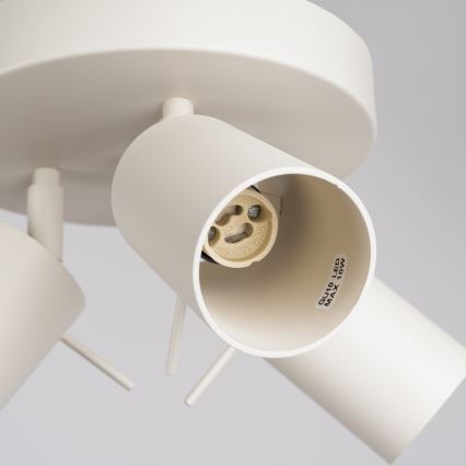 Spotlámpa RING 3xGU10/10W/230V krémes