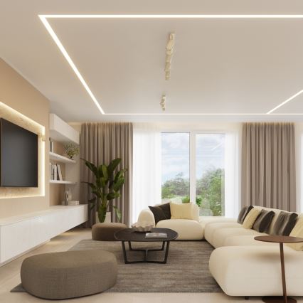 Spotlámpa RING 6xGU10/10W/230V krémes