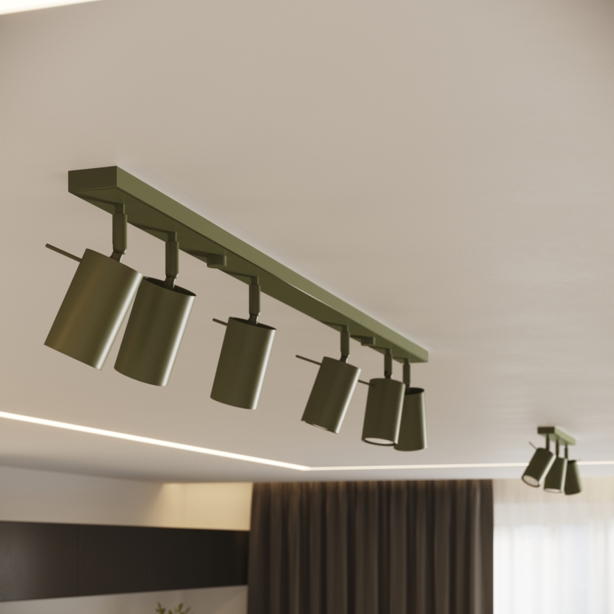 Spotlámpa RING 3xGU10/10W/230V zöld