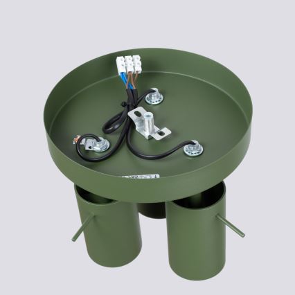 Spotlámpa RING 3xGU10/10W/230V zöld