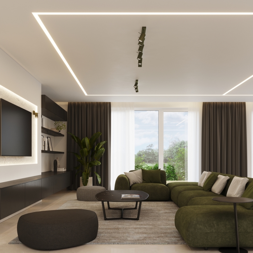 Spotlámpa RING 6xGU10/10W/230V zöld