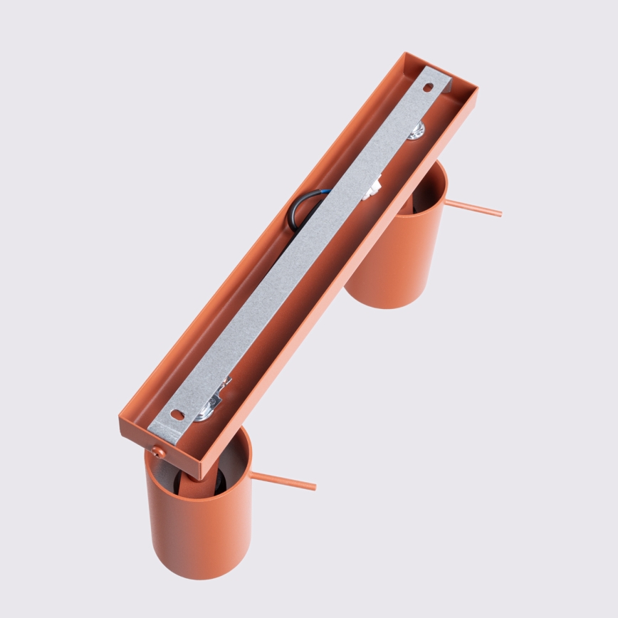 Spotlámpa RING 2xGU10/10W/230V piros