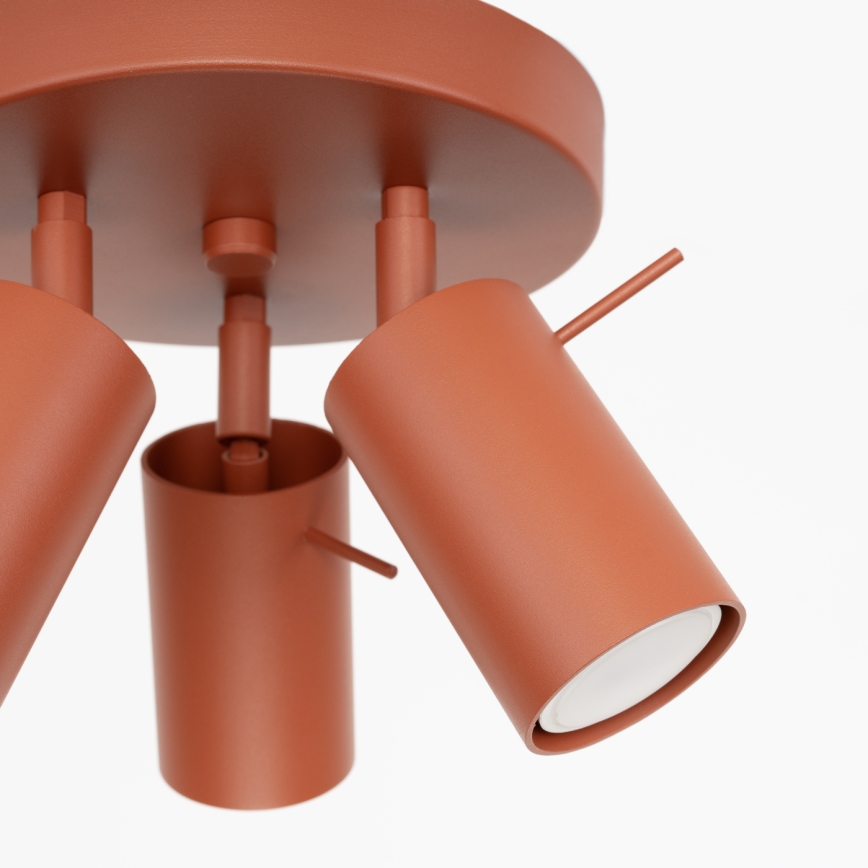 Spotlámpa RING 3xGU10/10W/230V piros