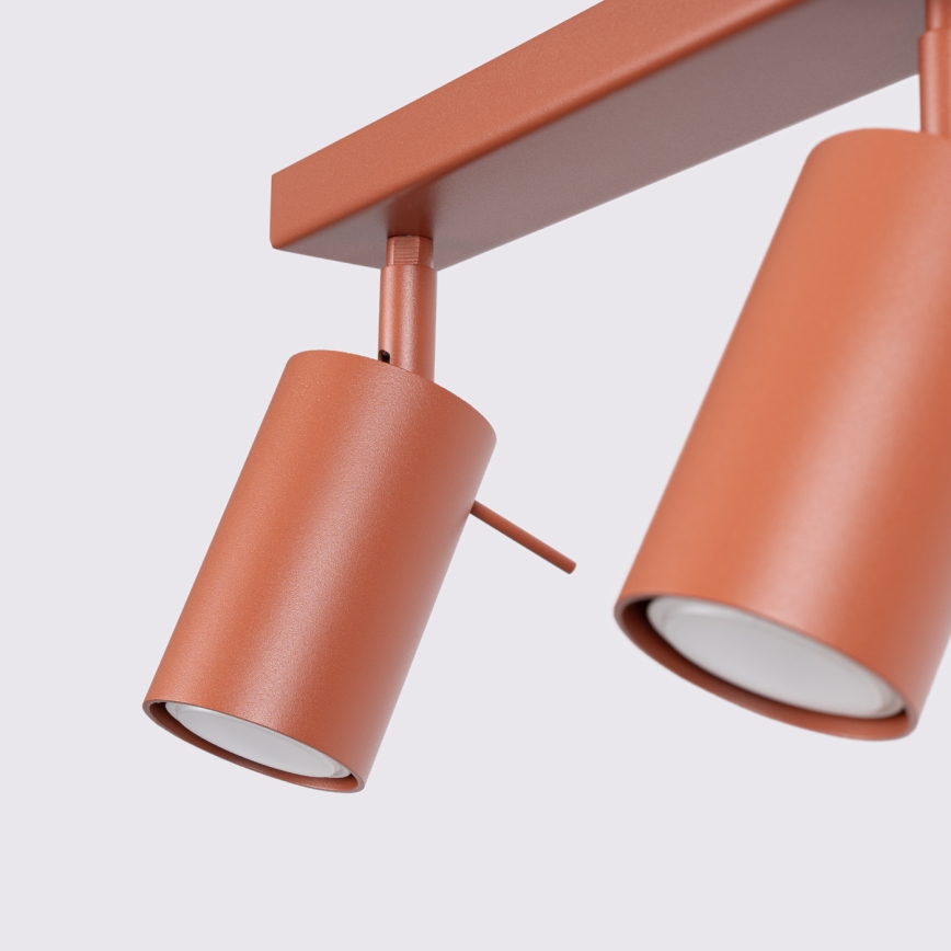 Spotlámpa RING 6xGU10/10W/230V piros